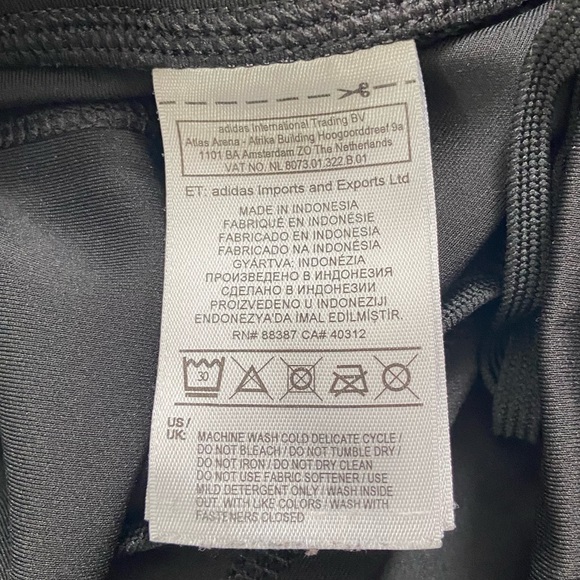 Adidas Response Climalite women/girls black and blue leggings. Size S. Used. - Picture 7 of 15